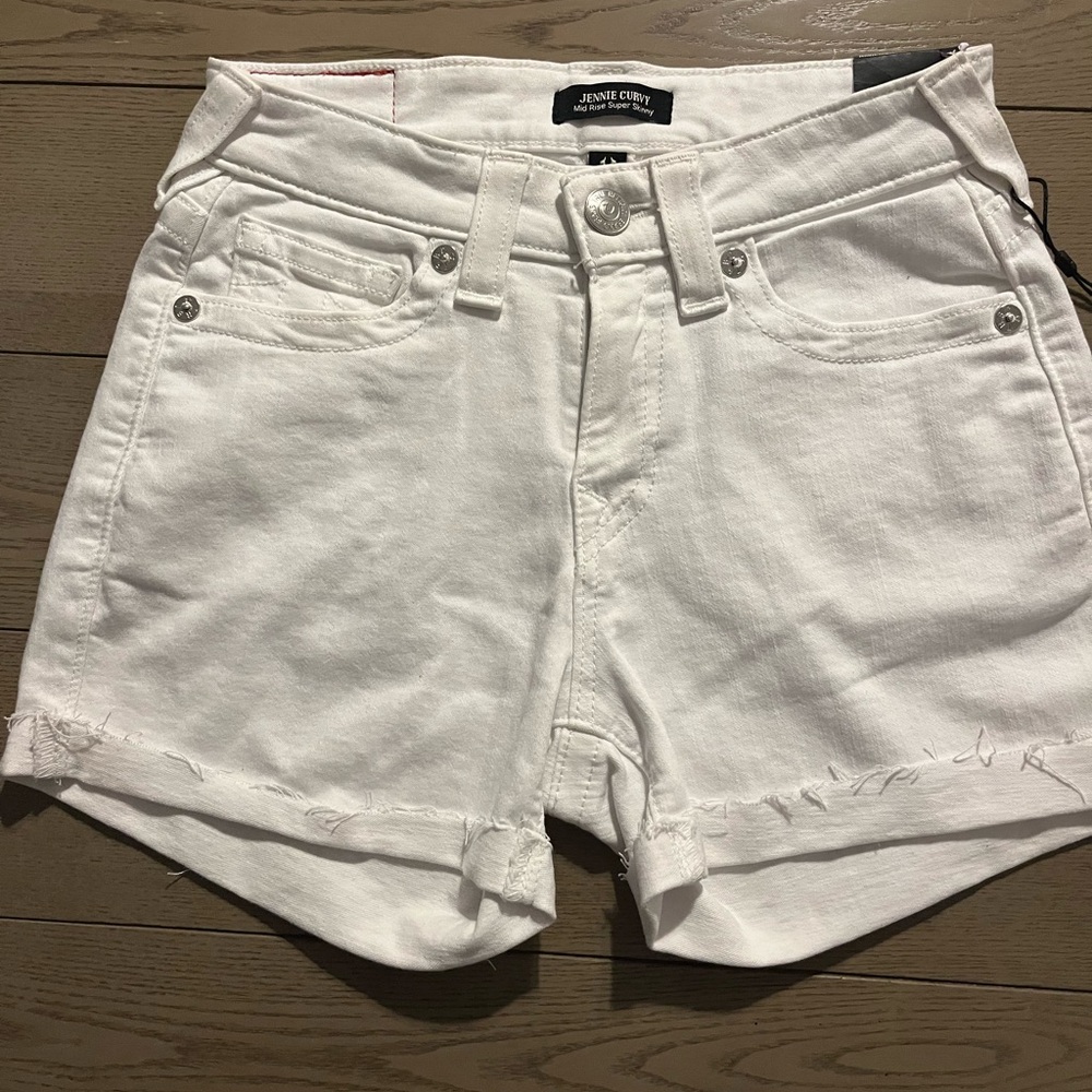 White Denim Women Shorts